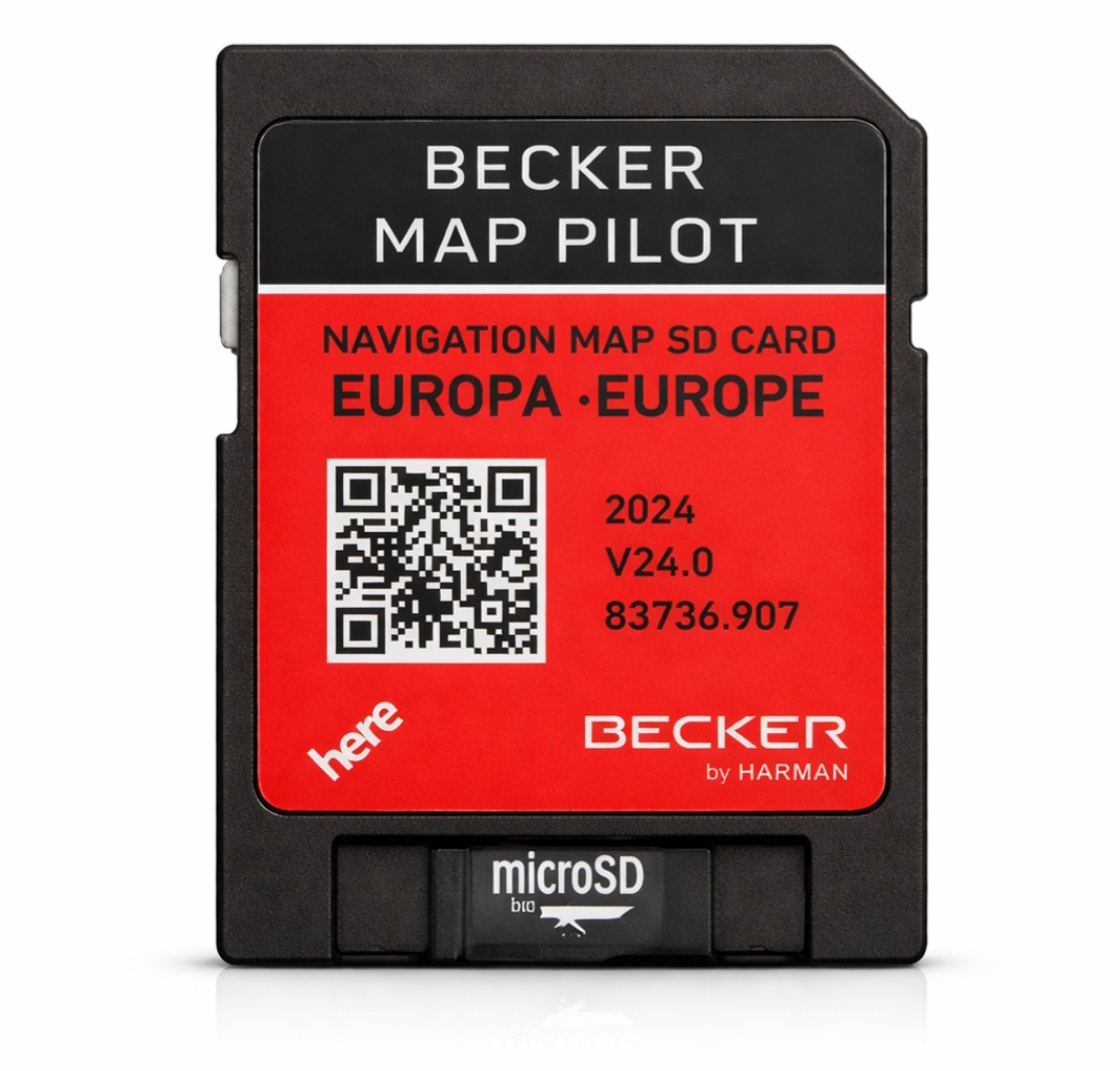 MERCEDES BECKER PILOT SAT NAV ACTUALIZACIÓN MAPAS TARJETA SD EUROPA V 24 2025