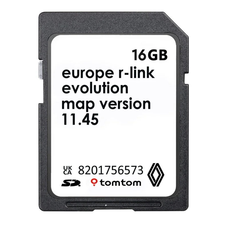 RENAULT R -LINK V11.45 ACTUALIZACIÓN MAPA NAV SAT TARJETA SD EUROPA 2026