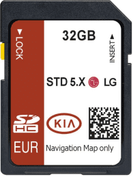 KIA GEN5 STD 5.X LG SAT NAV ACTUALIZACIÓN DE MAPA TARJETA SD REINO UNIDO Y EUROPA 2024-2025