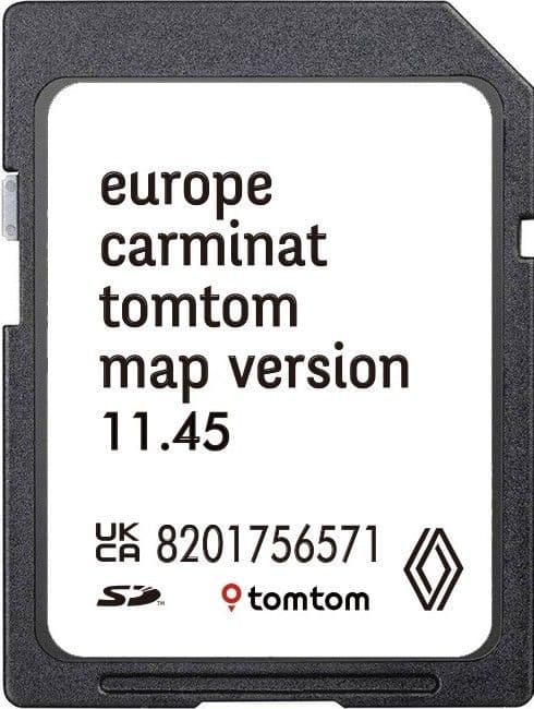 RENAULT CARMINAT V11.45 SAT NAV ACTUALIZACIÓN DE MAPAS TARJETA SD EUROPA 2025/2026